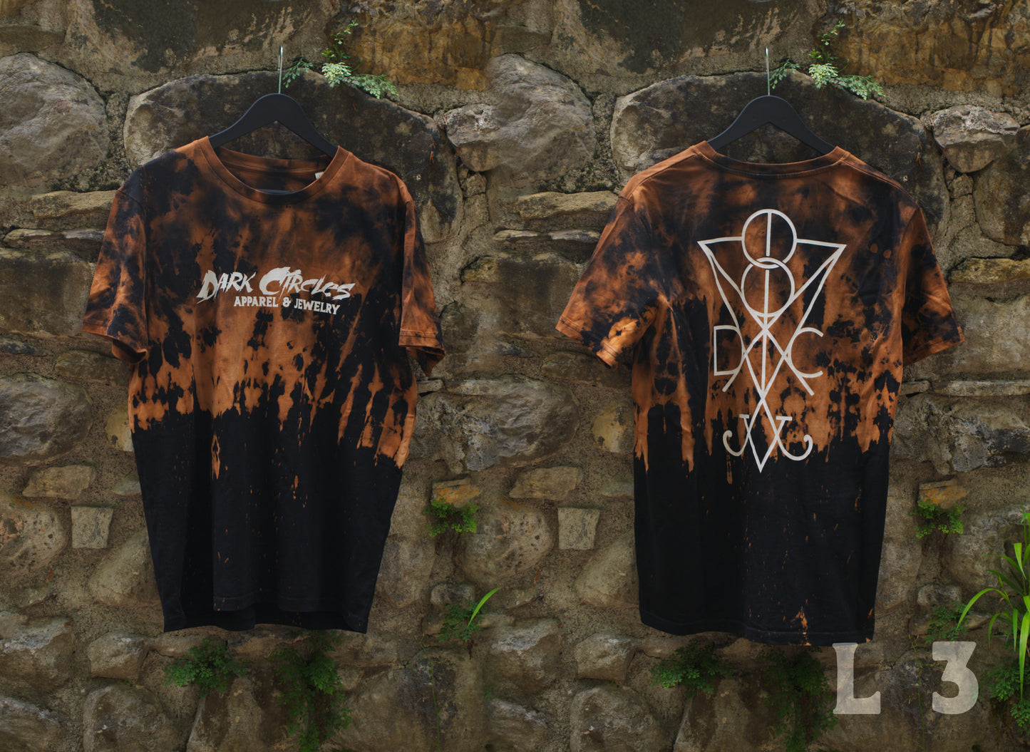 Custom Bleached 1of1 Dark Circles Shirt TShirt L - 3