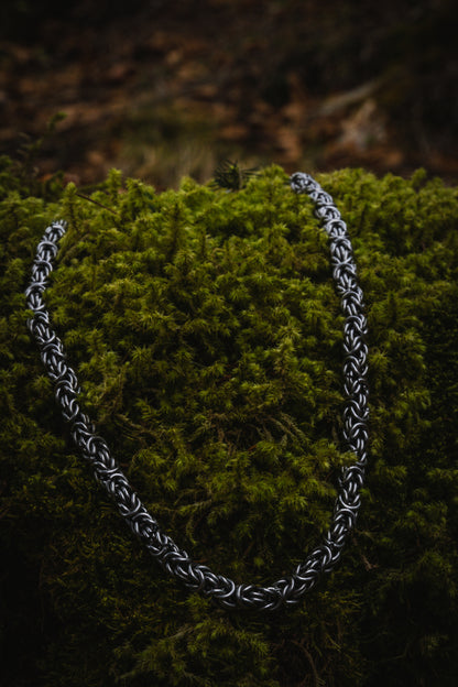 Dark Circles Byzantine Chainmail Necklace