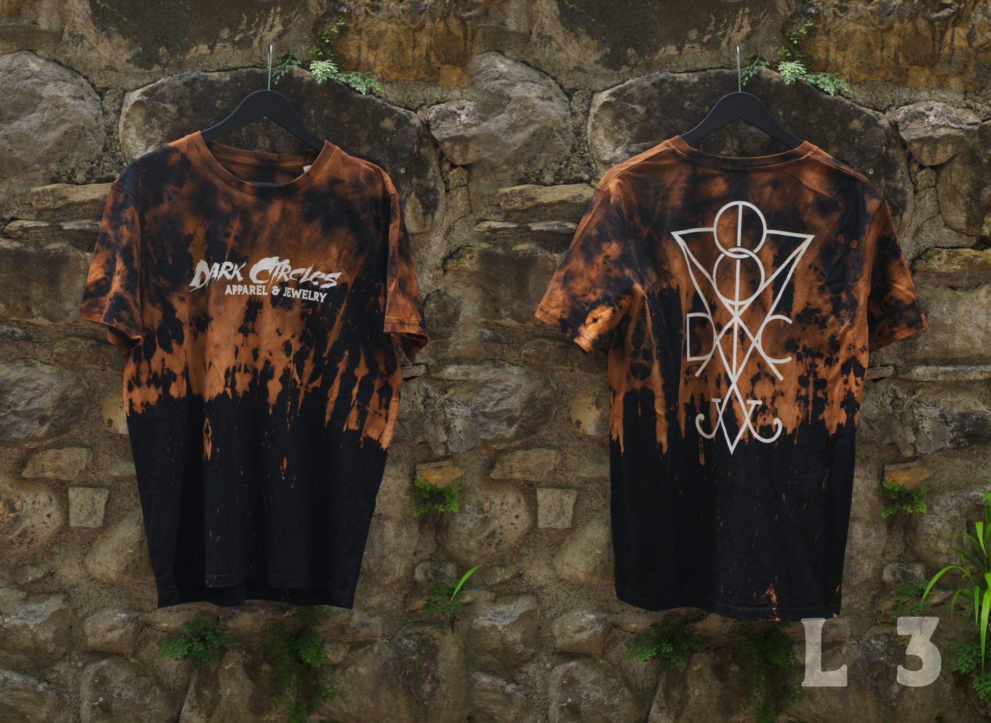 Custom Bleached 1of1 Dark Circles Shirt TShirt L - 3